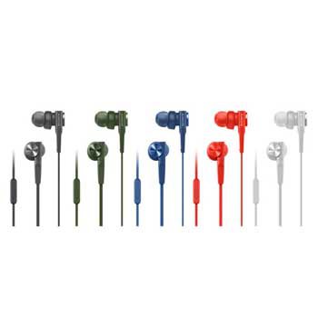Tai nghe nhét tai Sony MDRXB55AP (Màu : Đen, xanh lá, xanh dương, đỏ, trắng)