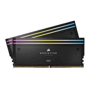 32GB DDRAM 5 7200 CORSAIR Dominator Titanium RGB Led DDR5 Black -MP32GX5M2X7200C34(KIT)