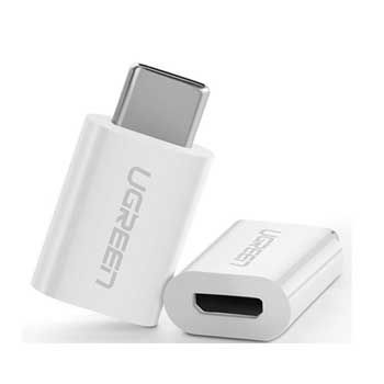 Đầu chuyển đổi USB Type C sang Micro USB Ugreen 30154 (Trắng)