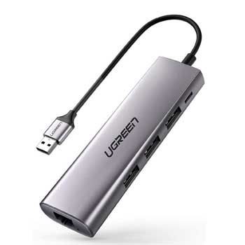 HUB USB 3.0 1–3 PORT USB 3.0 + LAN 1Gbps Ugreen 60812