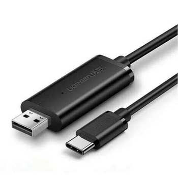 Cáp truyền dữ liệu 2 máy tính USB-C to USB 2.0 Datalink Ugreen 70420 (dài 2m)