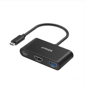 Bộ chia HUB USB Type C sang 1 cổng PD 100W + HDMI 4K Anker A8339