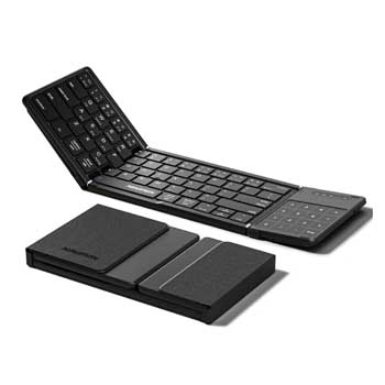 Bàn phím Touchpad không dây bluetooth NEWMEN BK66 Foldable ( Bàn phím sạc lại+gập nhỏ gọn)