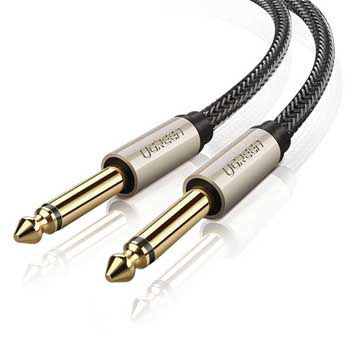 Cáp Audio 6,35mm Mono Jack Mạ Vàng Dài 1M Ugreen 10636