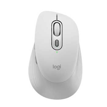 Chuột không dây LOGITECH Signature Comfort M840 L 910-007736 (Off White - Trắng) (Bluetooth + Wireless 2.4Ghz)