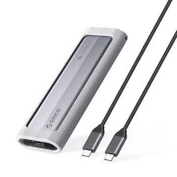 Hộp ổ cứng SSD ORICO M.2 NVME USB4 TypeC - Tốc độ 40Gbps ORICO TCM2-U4-BK-BP (Màu xanh lam/bạc/đỏ)