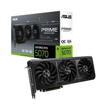 12GB ASUS PRIME GeForce RTX 5070 12GB GDDR7 OC Edition (PRIME-RTX5070-O12G)