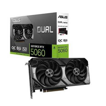 8GB ASUS Dual GeForce RTX 5060 8GB GDDR7 OC Edition (DUAL-RTX5060-O8G)