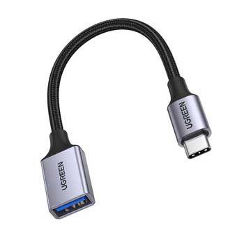 Cáp OTG USB TYPE-C sang USB 3.0 Ugreen 70889 (Vỏ Nhôm Bọc Dù)