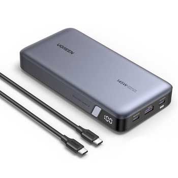 Pin sạc dự phòng 25000mAh 145W Ugreen 90597A / 90597 (2 Cổng C, 1 Cổng A) sạc laptop, máy tính bảng, điện thoại