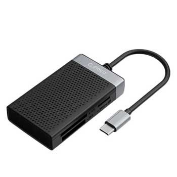 Đọc Thẻ Nhớ TF/SD/CF/MS Chuẩn USB TypeC 3.0 ORICO CL4T-C3-BK ( Đọc 4 thẻ cùng lúc )