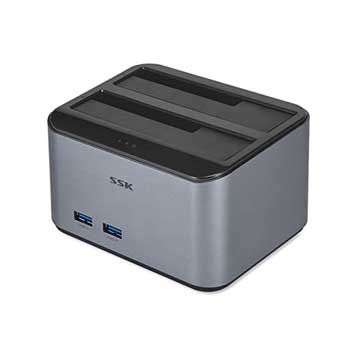 HỘP ĐỰNG Ổ CỨNG DOCKING USB 3.0 RA CỔNG SATA III 2.5/3.5 DK108 SSK