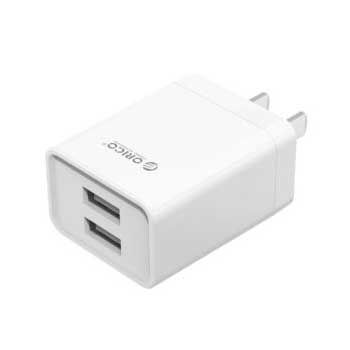 Sạc điện thoại USB 2 cổng 2.1A ORICO MC10-2U (Màu trắng)