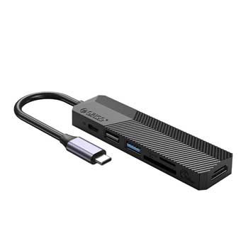 Đế cắm đa năng 5 trong 1 cổng Type C ORICO MDK-5P-BK-BP USB-C -> USB 3.0/USB 2.0/HDMI/SD/TF