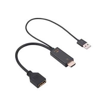 Cáp HDMI + USB 2.0 sang DisplayPort (F) KINGMASTER H146