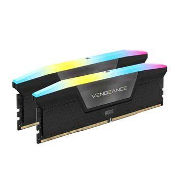 64GB DDRAM 5 6000 CORSAIR VENGEANCE RGB Black DDR5 - CMH64GX5M2B6000C38 (KIT)