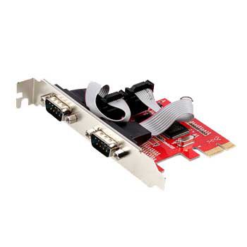 CARD PCI-E->2 cổng Com 9 (RS232) UNITEK Y-7504B / Y-7504BBK01