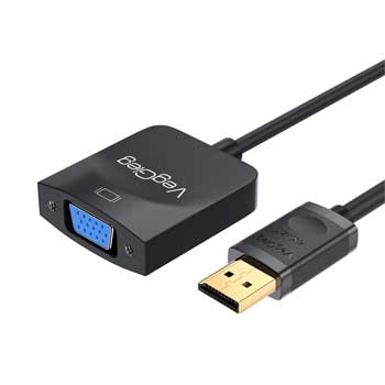 Cáp chuyển Displayport sang VGA VEGGIEG V-Z615 (MÀU ĐEN)