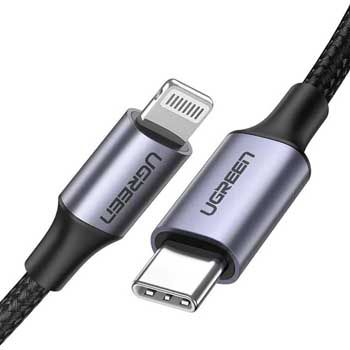 Cáp sạc , truyền dữ liệu USB Type-C to Lightning Dài 1.5m Ugreen 60760