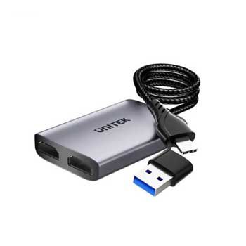 Đầu chuyển đổi USB 3.0 / USB Type-C sang 2 cổng HDMI UNITEK V1427A01