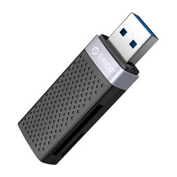 Đọc Thẻ Nhớ TF/SD Chuẩn USB 3.0 ORICO CS2T-A3-BK (Đọc được 2 thẻ cùng lúc)