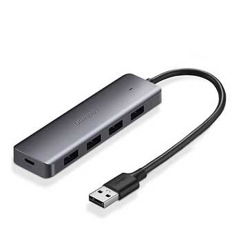 HUB USB 1–4 PORT Ugreen UGREEN 50985 (Có Trợ Nguồn Cổng Micro USB)