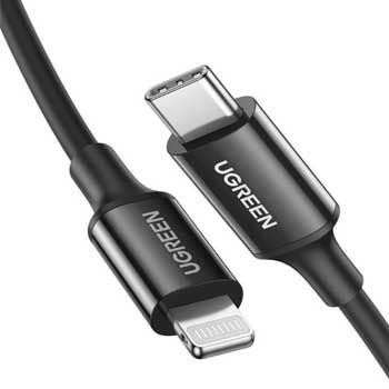 Cáp sạc , truyền dữ liệu USB Type-C to Lightning Dài 1m Ugreen 60751
