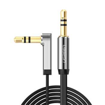 Cable Audio 3.5mm (M/M) Ugreen 10597 (dài 1M) Đầu Bẻ Góc 90 Độ