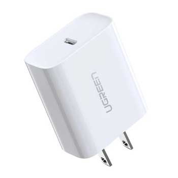 Cốc sạc nhanh USB Type-C 20W Ugreen 60449 (Màu trắng) (Hỗ trợ sạc iPhone XS Max)