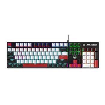 Bàn phím cơ Gaming có dây Aula S500 (Phiên bản Đen + trắng + đỏ/ Red switch)