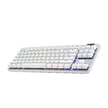 Bàn Phím Cơ Không Dây Logitech G Pro X Tkl Lightspeed Tactile Gaming/Trắng (White) (920-012149)