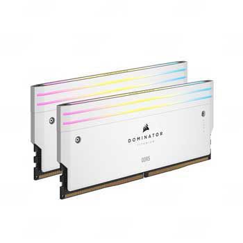 64GB DDRAM 5 6000 Corsair Dominator Titanium RGB Led White - CMP64GX5M2B6000Z30W (KIT)